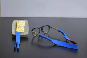 Neopren Sportband Bande élastique en néoprène pour le sport Cordon à lunettes Différentes couleurs bleu nuit 