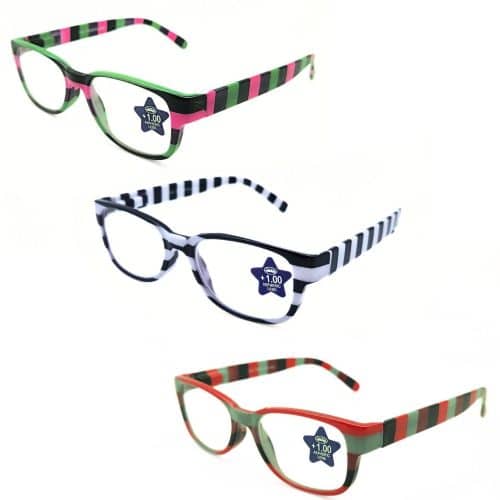 Lunettes loupe de lecture Prémontée Plastique Rayée
