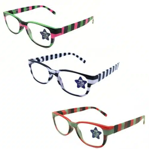 Lunettes loupe de lecture Prémontée Plastique Rayée