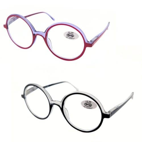 Lunettes de lecture ronde femme Lunettes prémontées plastique ronde cerclée