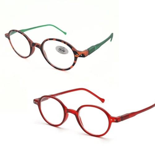Lunettes loupe de lecture ronde prémontée plastique ronde cerclée