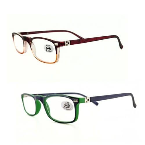 Lunettes de lecture Manon Marron orange ou Marine et vert