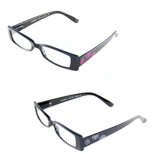 Lunettes de lecture , lunettes loupe avec strass gris ou rose