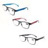Lunette de lecture Prémontée Face Métal Gris  / Branches Couleur Disponible en deux coloris : Bleu/Gris, Gris/Noir