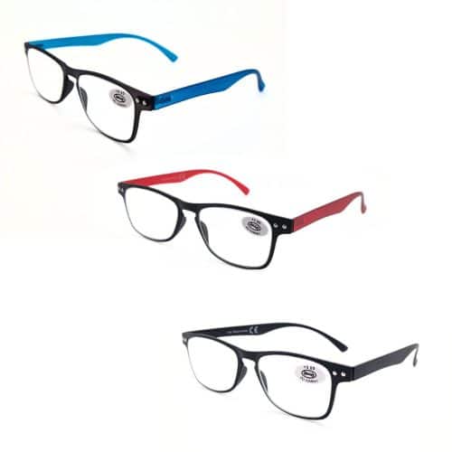 Lunette de lecture Prémontée Face Métal Gris  / Branches Couleur Disponible en deux coloris : Bleu/Gris, Gris/Noir