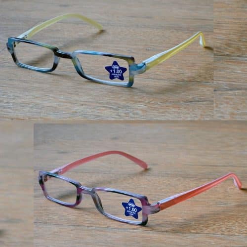 Lunettes de lecture Prémontée Plastique Cerclée 2 Coloris : Jaune / Rose