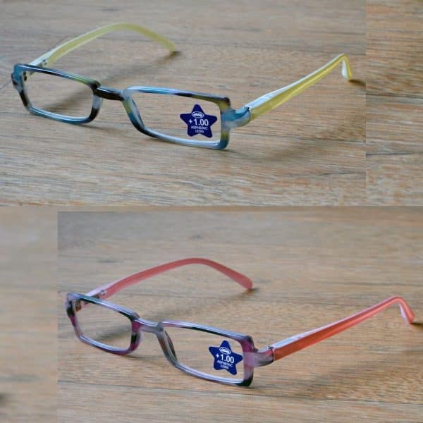 Lunettes de lecture Prémontée Plastique Cerclée 2 Coloris : Jaune / Rose