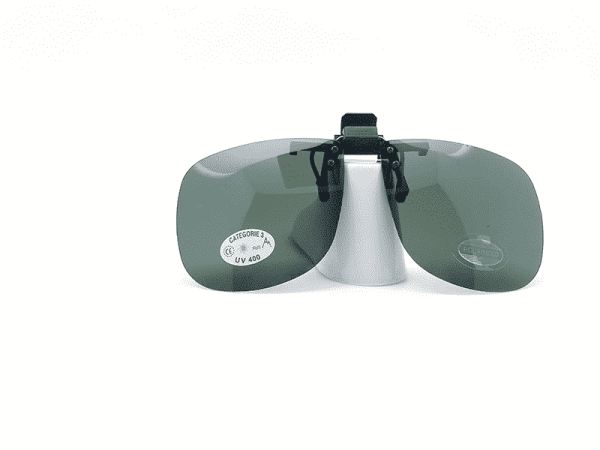 Face solaire relevable verres polarisés découpables - coloris Vert G15 - Cat 3