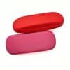 étui à lunettes rigide rose ou rouge
