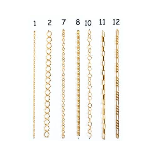 Chaine de lunettes métal doré à l'or fin. Mailles assorties