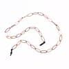 Chaine de lunettes métal rosé moyen maillons maille losange - fixation classique