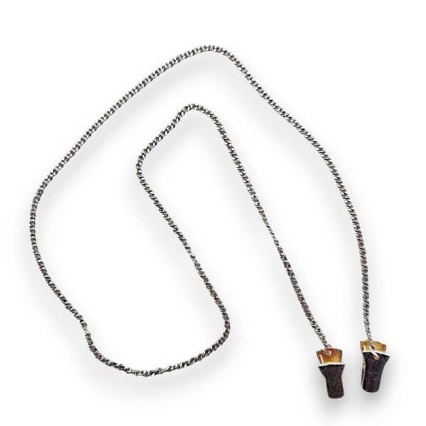 Chaine Pinces Palladium pour serviettes de table ou lunettes