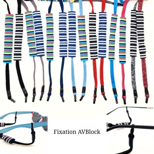 Cordon flottant lunettes pour activité nautique, finition entièrement sans métal, très visible sur l'eau, Taille 54 cm, supporte jusqu'à 40 grammes. Fixation AVBlockCordon flottant lunettes pour activité nautique, finition entièrement sans métal, très visible sur l'eau, Taille 54 cm, supporte jusqu'à 40 grammes. Fixation AVBlock