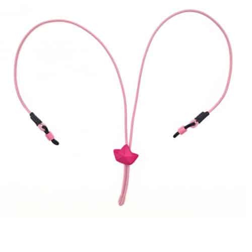 Cordon de lunettes Enfant Élastique réglable enfant motifs élaborés, spirales sur caoutchoucs incassables accordées à la couleur des cordons,