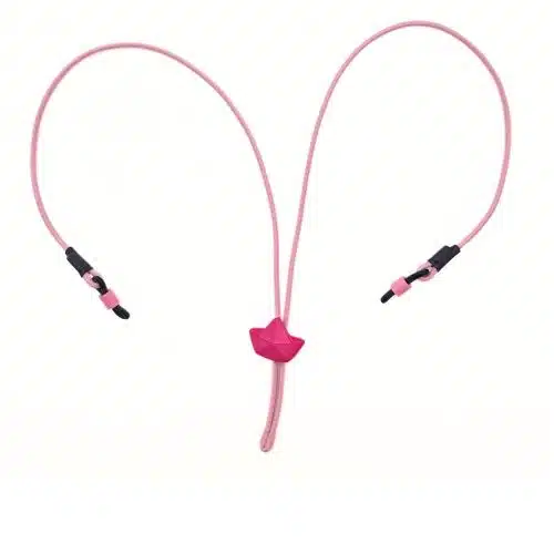 Cordon de lunettes Enfant Élastique réglable enfant motifs élaborés, spirales sur caoutchoucs incassables accordées à la couleur des cordons,