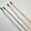 Chaine à lunettes Twin Chaines avec Perles nacrées Doré à l'or fin ou Palladium