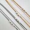 Chaine à lunettes Twin Chaines avec Perles nacrées Doré à l'or fin ou Palladium