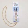 chaine de lunettes acier inoxydable doré grosse maille trombone. Fixation AVBlock sur les branches de lunettes