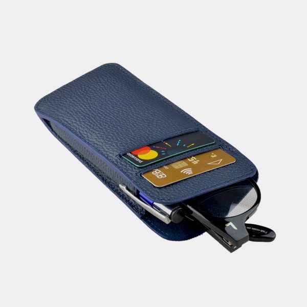 étui à lunettes porte-cartes RFID en cuir pleine fleur Beaumour