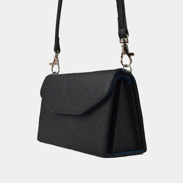 Sac bandoulière cuir pleine fleur RFID Beaumour