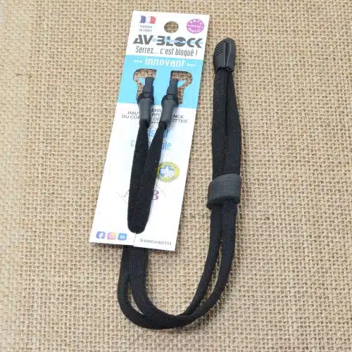 Cordon de lunettes Chaussette Réglable avec système de fixation AVBlock - modèle Adulte