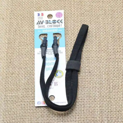 Cordon de lunettes Chaussette Réglable avec système de fixation AVBlock - modèle Enfant