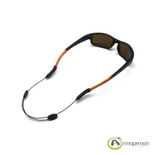cordon de lunettes sport réglable noir