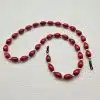 Chaine de lunettes femme SANTAL Chaine de lunettes perles bois ovale et perles métal doré alternées